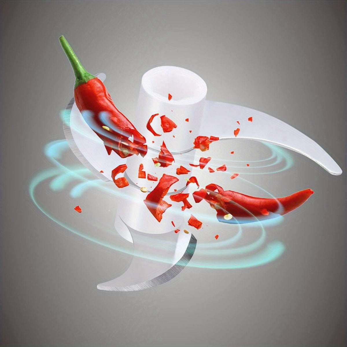 1-Touch Electric Garlic Chopper with 8.45oz Large Capacity & 4-in-1 Function (Chop/Grind/Mash/Blend) - Cordless Mini Food Processor with USB-Powered Motor, 50-Cut Capacity, Safety Lock & BPA-Free - Compact Portable Design for Vegetables, Meat, Ginger,