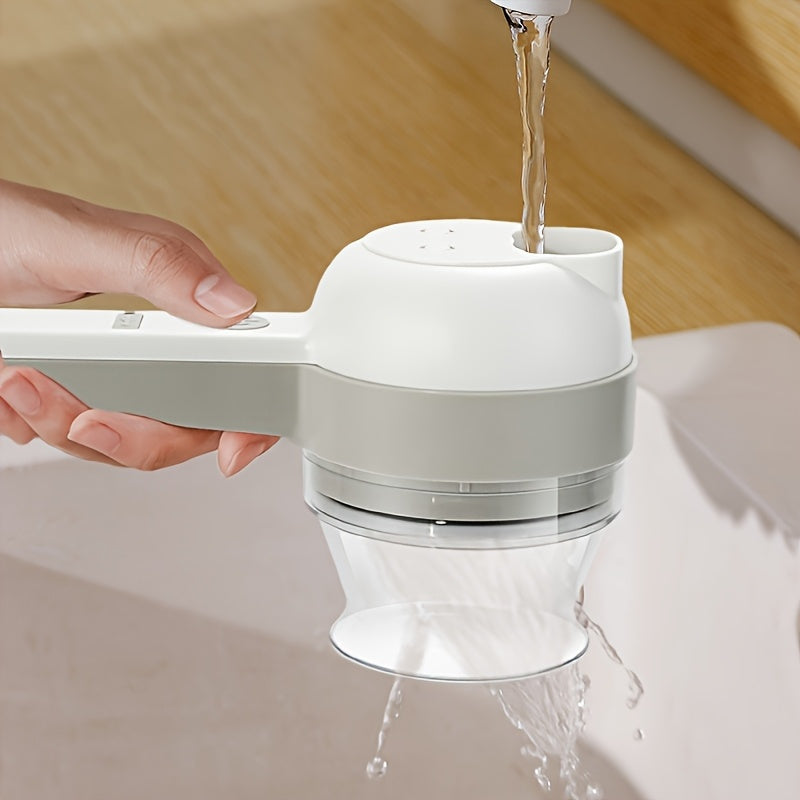 Wireless Electric Handheld Food Processor & Multi-Functional Food Chopper with Detachable Bowl - Powerful Motor, Ergonomic Handle, One-Touch Operation, Compact Design with Speed Control & Safety Lock, ABS Material for Vegetables, Meat, Nuts, Dough - Ideal