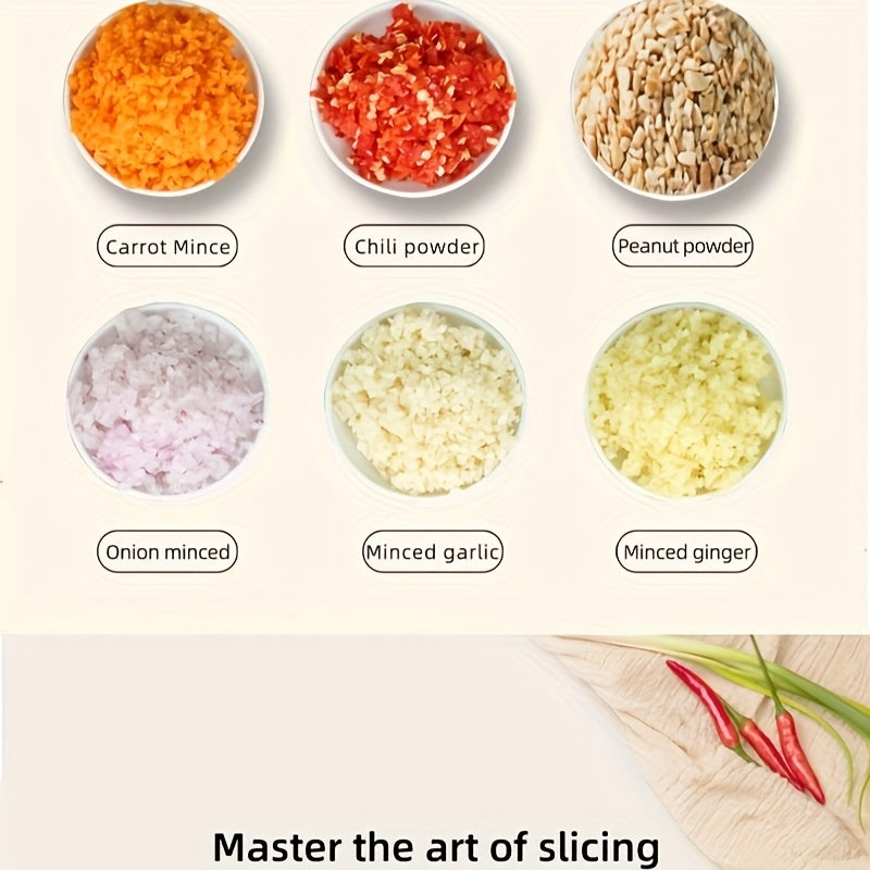 Mini Food Processor10.14oz, Meat Grinder, Small Food Processor Mini With 3 Stainless Blades, Electric Food Chopper Suitable For Meat, Vegetables, Fruits00