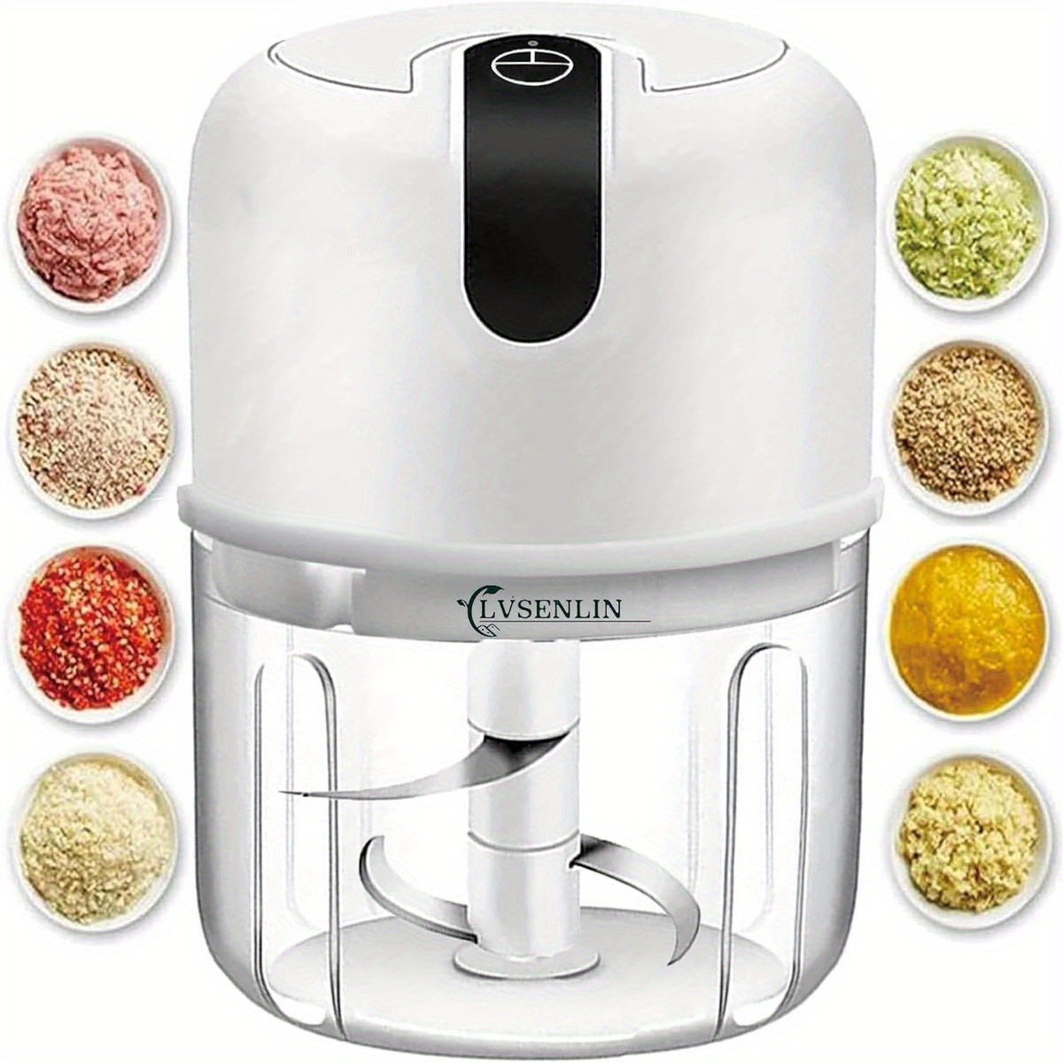 8.45oz Electric Garlic Chopper, Mini Portable Veggie Chopper, Garlic Grinder Masher Onion Chopper, Blender to Vegetable, Wireless Food Processor for Ginger, Chili, Fruit, Meat, etc, Kitchen Gadget, Meal Prep Tool, Handheld Blender, Lightweight Chopper,