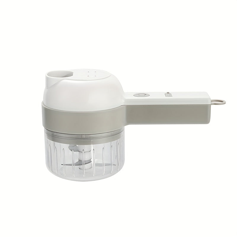 Wireless Electric Handheld Food Processor & Multi-Functional Food Chopper with Detachable Bowl - Powerful Motor, Ergonomic Handle, One-Touch Operation, Compact Design with Speed Control & Safety Lock, ABS Material for Vegetables, Meat, Nuts, Dough - Ideal