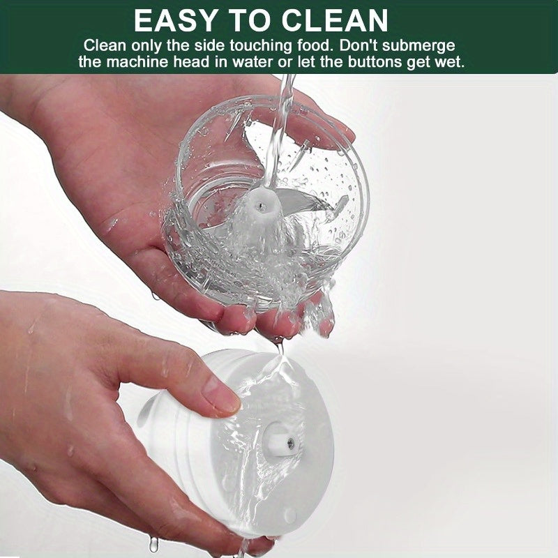 8.45oz Electric Garlic Chopper, a Compact Garlic Mincer with an Egg Beater, Perfect for Chopping Vegetables, Grinding Garlic, Mashing Onions, And More. This Usb-Powered Small Food Processor Is Ideal for Garlic, Ginger, Chili, And Other Ingredients.,